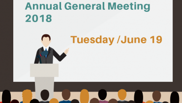 AGM Notice – Tuesday June 19th, 2018