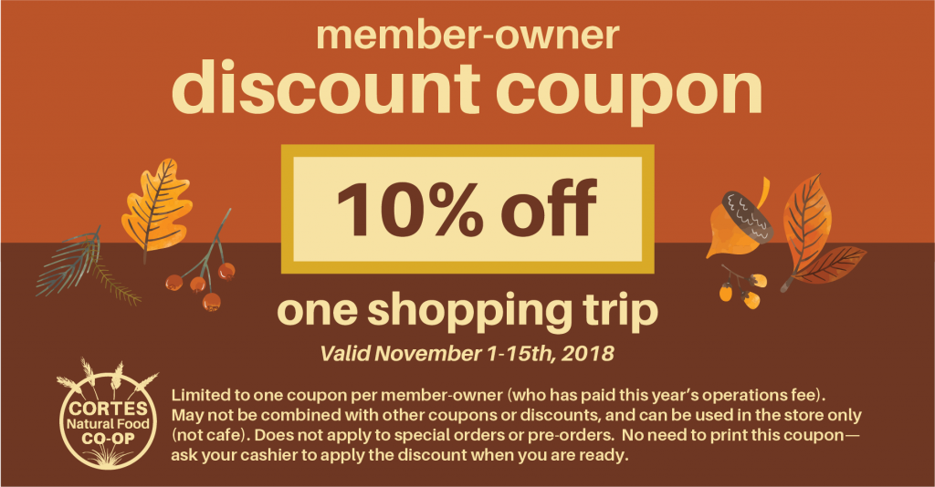 10% off for Members