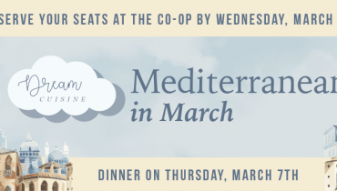 Mediterranean Dream Cuisine March 7th